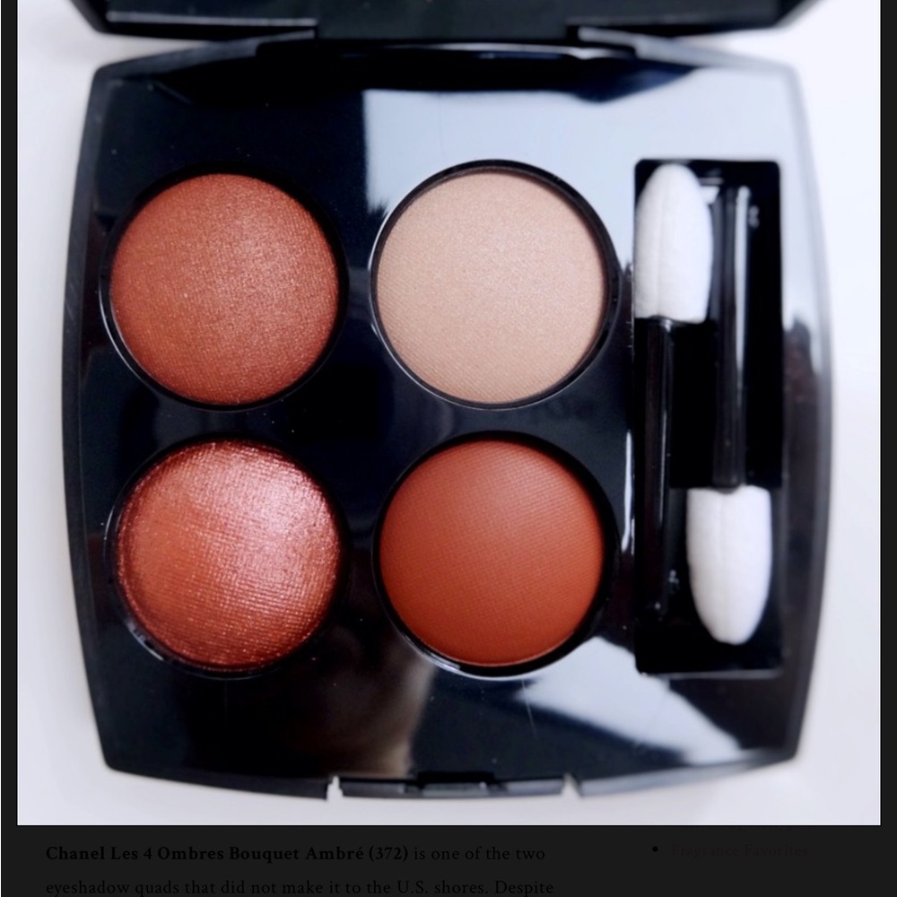 CHANEL Les 4 Ombres Eyeshadow Palette -Bouquet Ambre
